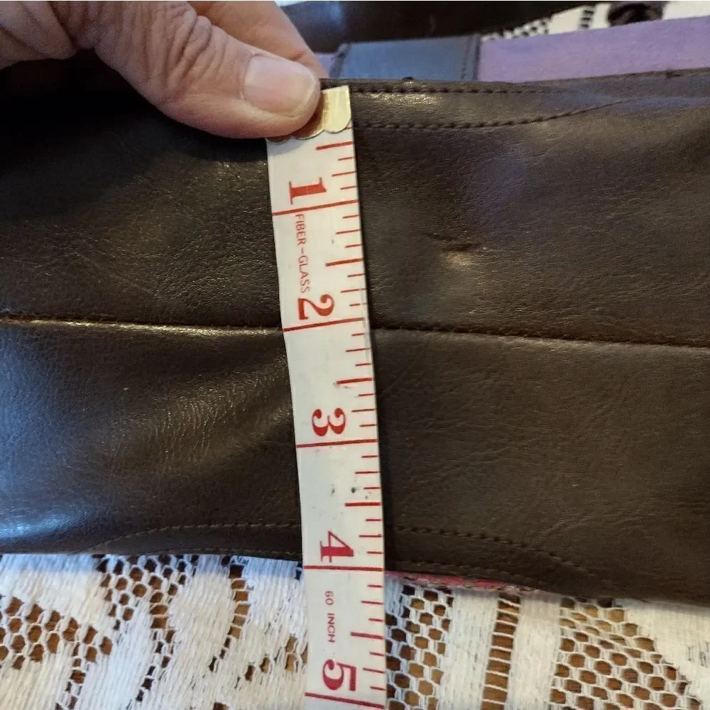 Unbranded leather and woven handbag